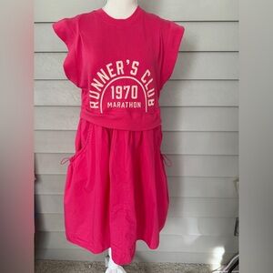 Anthropology Red / Rouge Runner's Club Dress